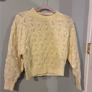 Chelsea & Theodore Textured Cream Sweater